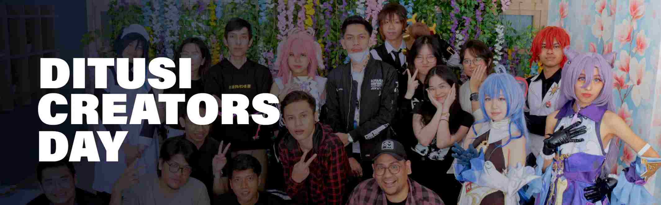 Ditusi Creator Day kumpul bareng Konten kreator wujudkan Maid Cafe!
