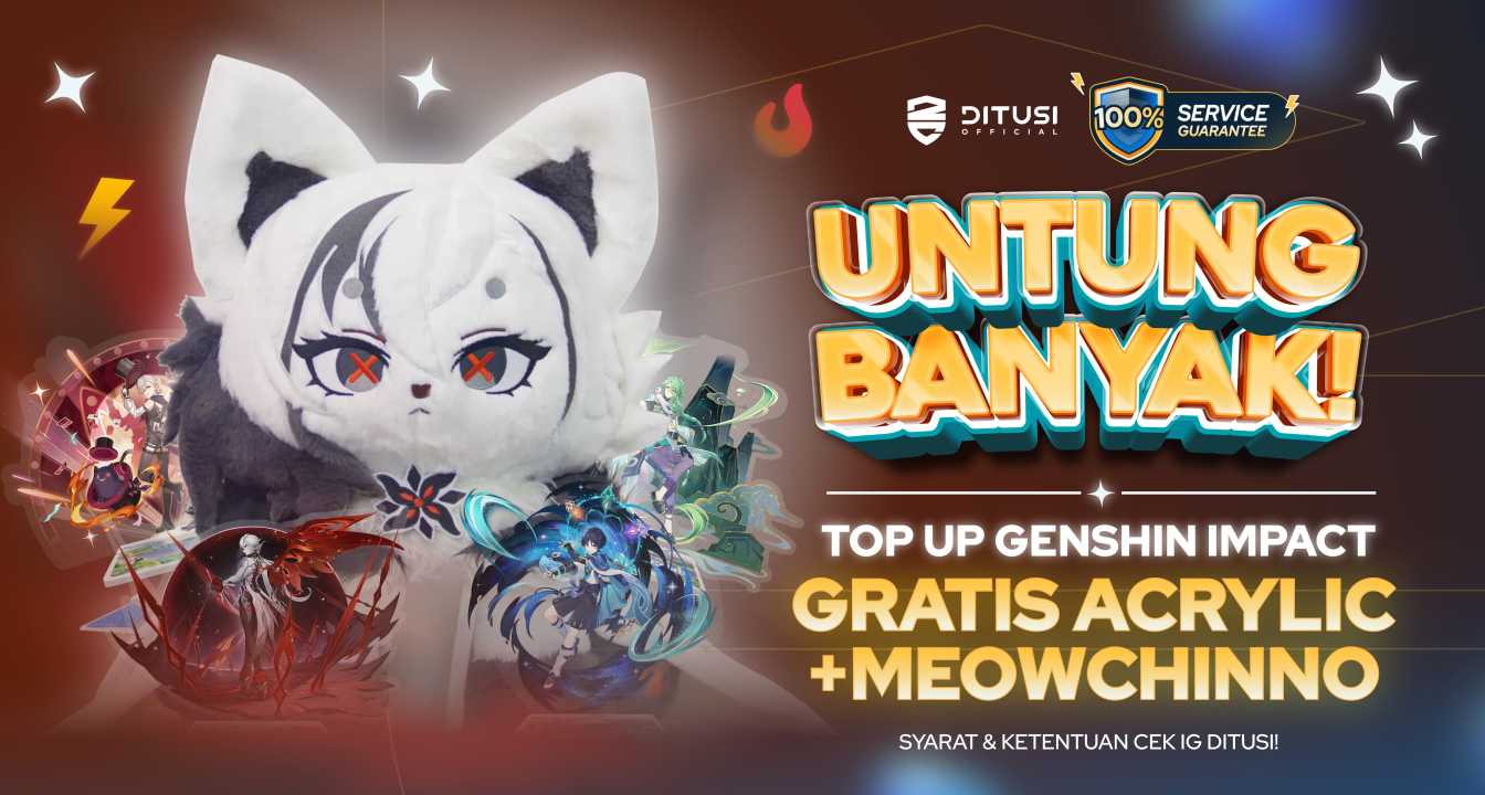 Top Up Genshin Impact di Ditusi Special Banner Arlecchino GRATIS Acrylic Tanpa di Undi!