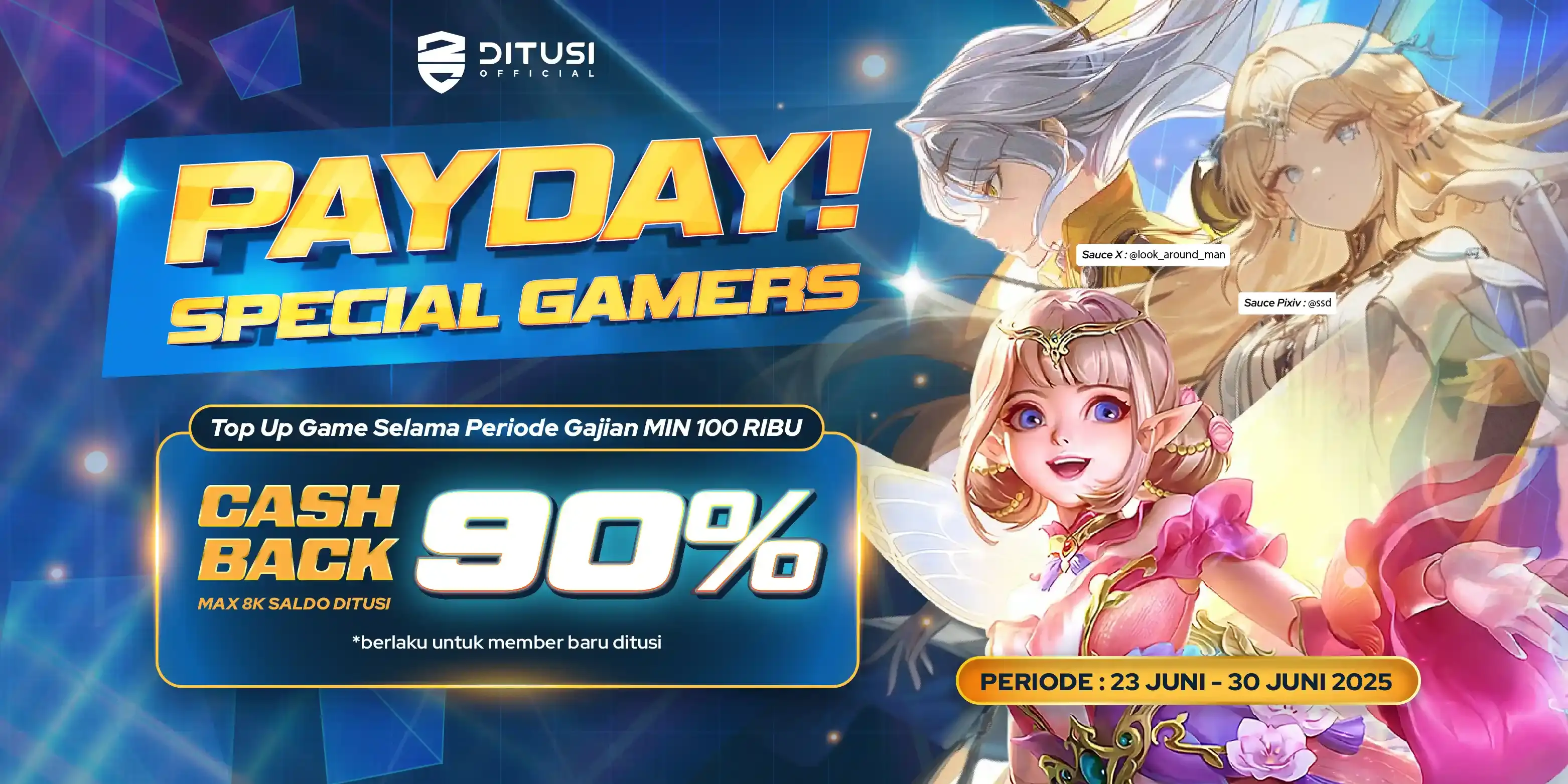 🎮 Payday Spesial Gamers: Cashback 90% Maksimal Rp8.000!