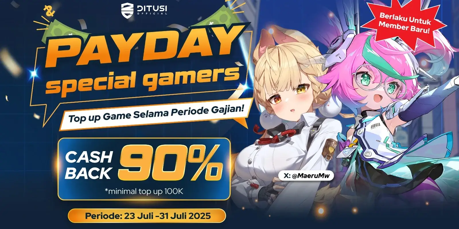 Payday Spesial Gamers: Cashback 90% Buat yang Gajian!
