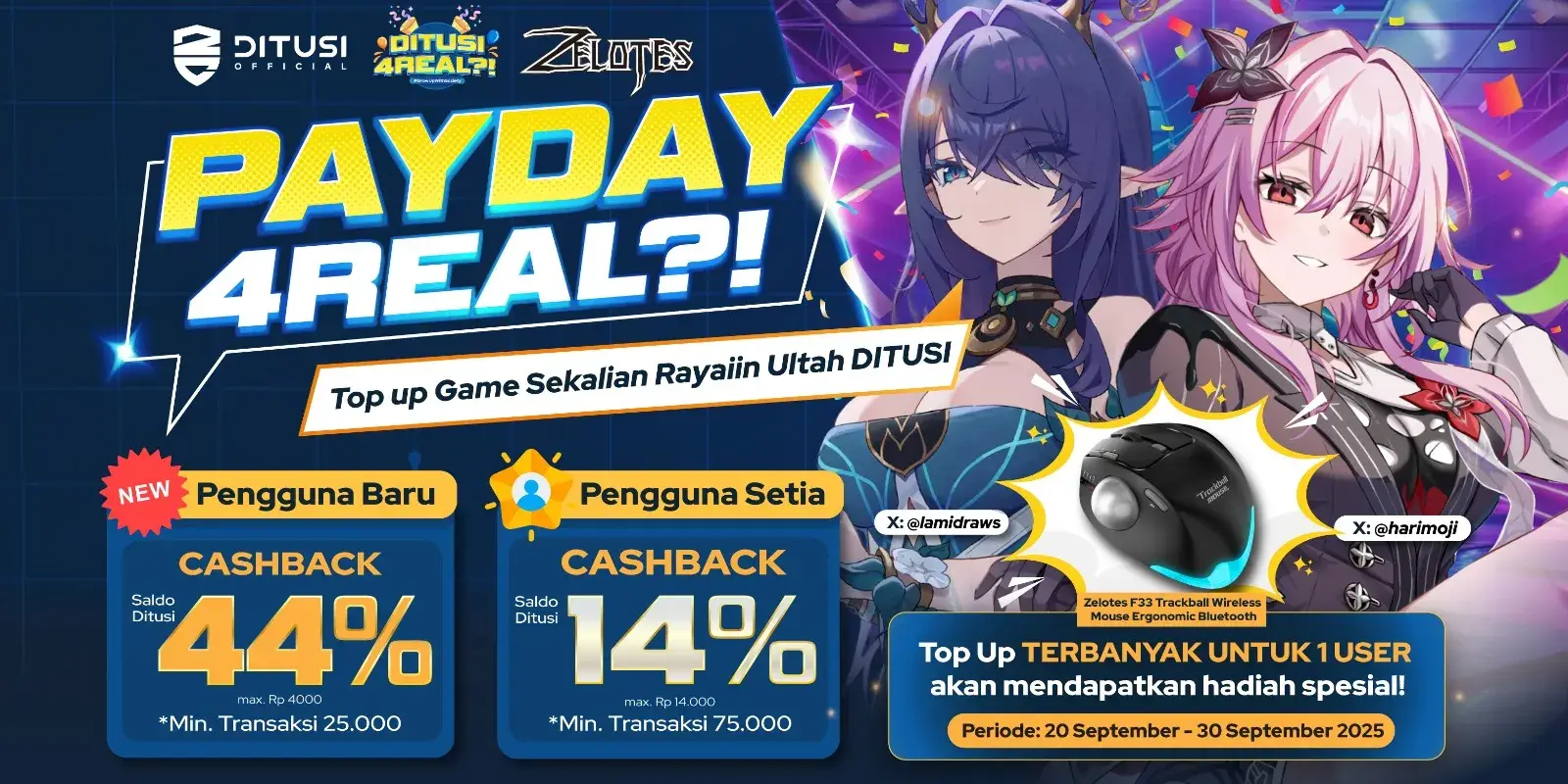 PAYDAY 4REAL?! Cashback Gokil buat para Gamers