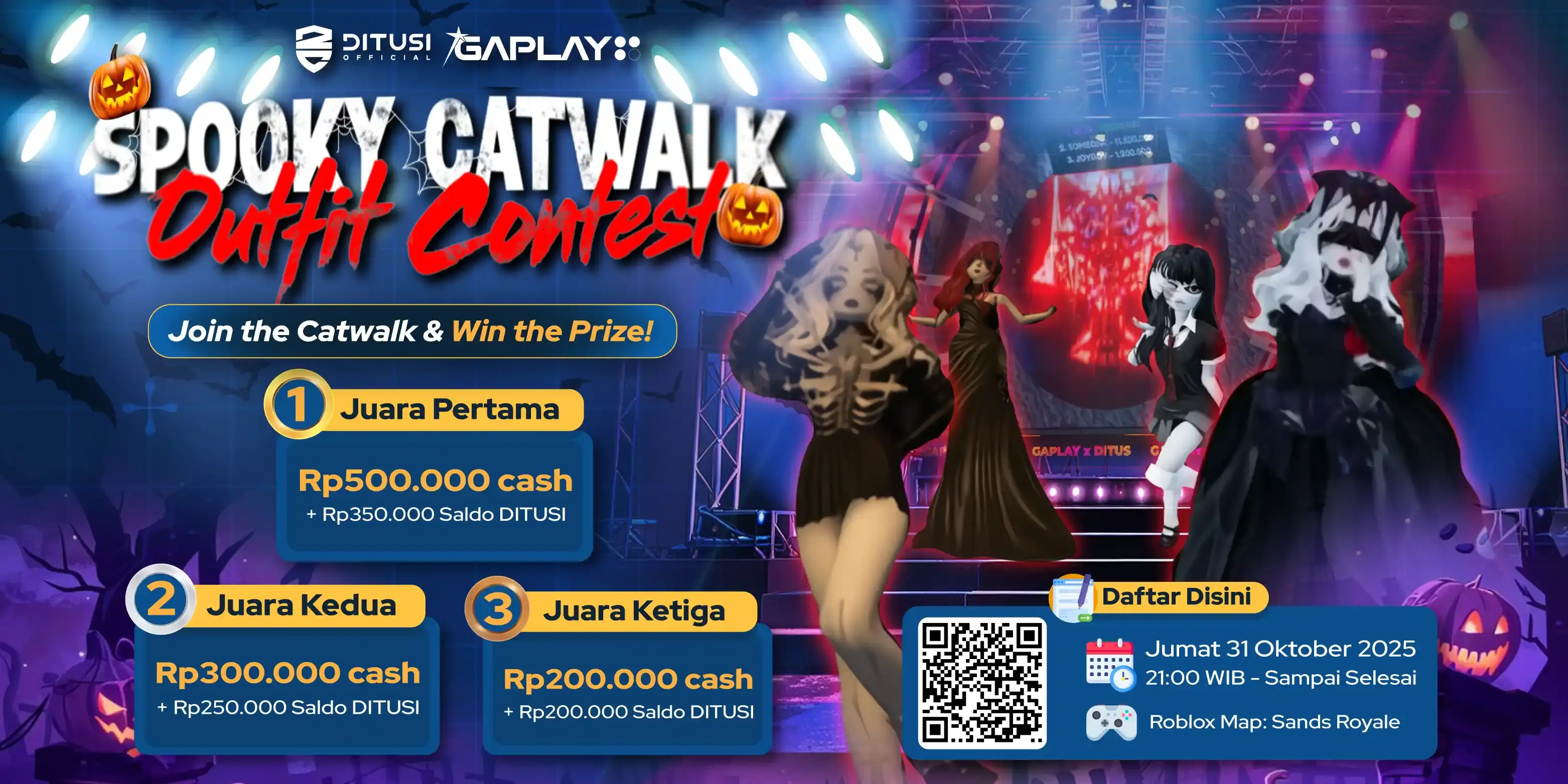 Spooky Catwalk Outfit Contest â Aksi Fashion Paling Seram di Roblox!